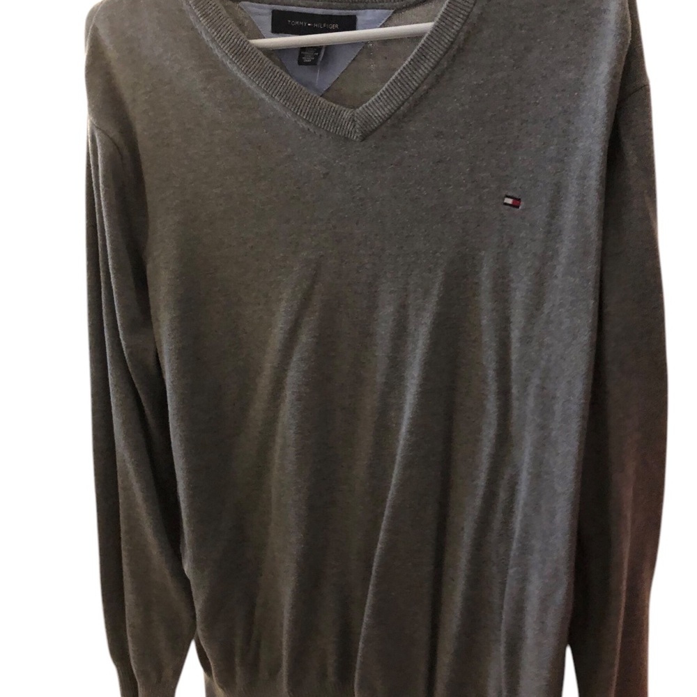 Tommy Hilfiger Men's Gray Sweater XXL Cotton